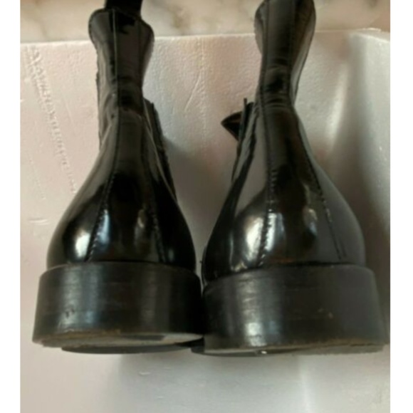 Daryl K Black Patent Leather Chelsea Boots SZ 6 - Picture 5 of 10